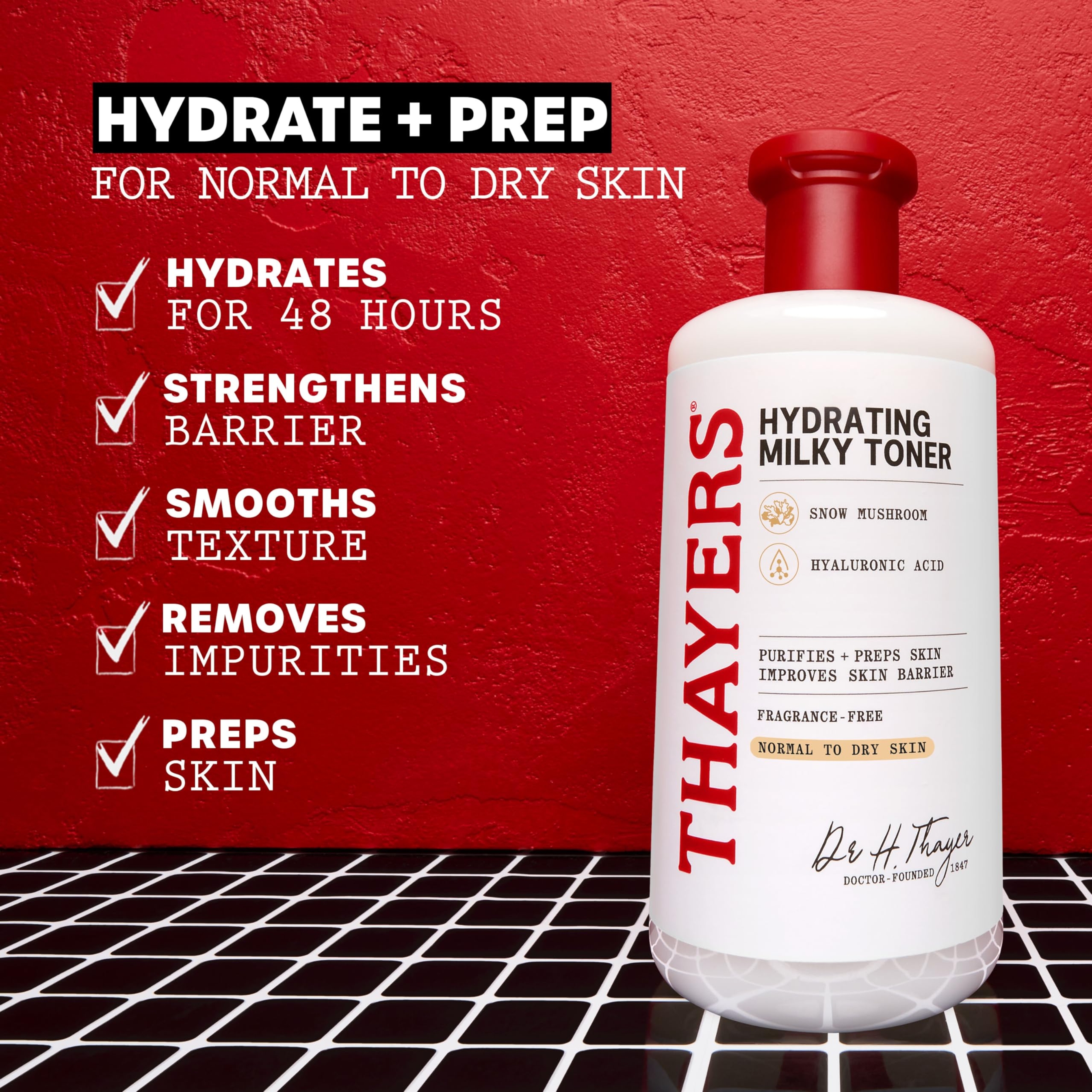 Thayers Hydrating Milky Toner 12 fl.oz - Gentle Hydrating Facial Toner with Snow Mushroom & Hyaluronic Acid 3