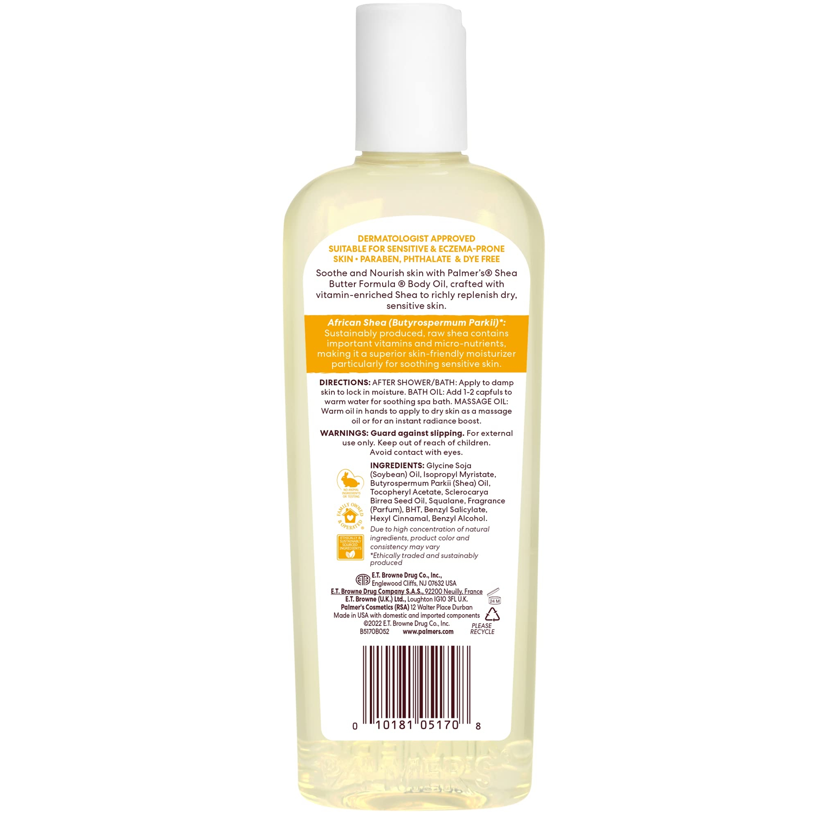 Palmer's Raw Shea Nourish Body Oil 8.5 fl.oz - Deep Body Moisturizer to Soothe & Nourish Dry, Sensitive Skin 11