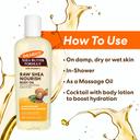 Palmer's Raw Shea Nourish Body Oil 8.5 fl.oz - Deep Body Moisturizer to Soothe & Nourish Dry, Sensitive Skin 7