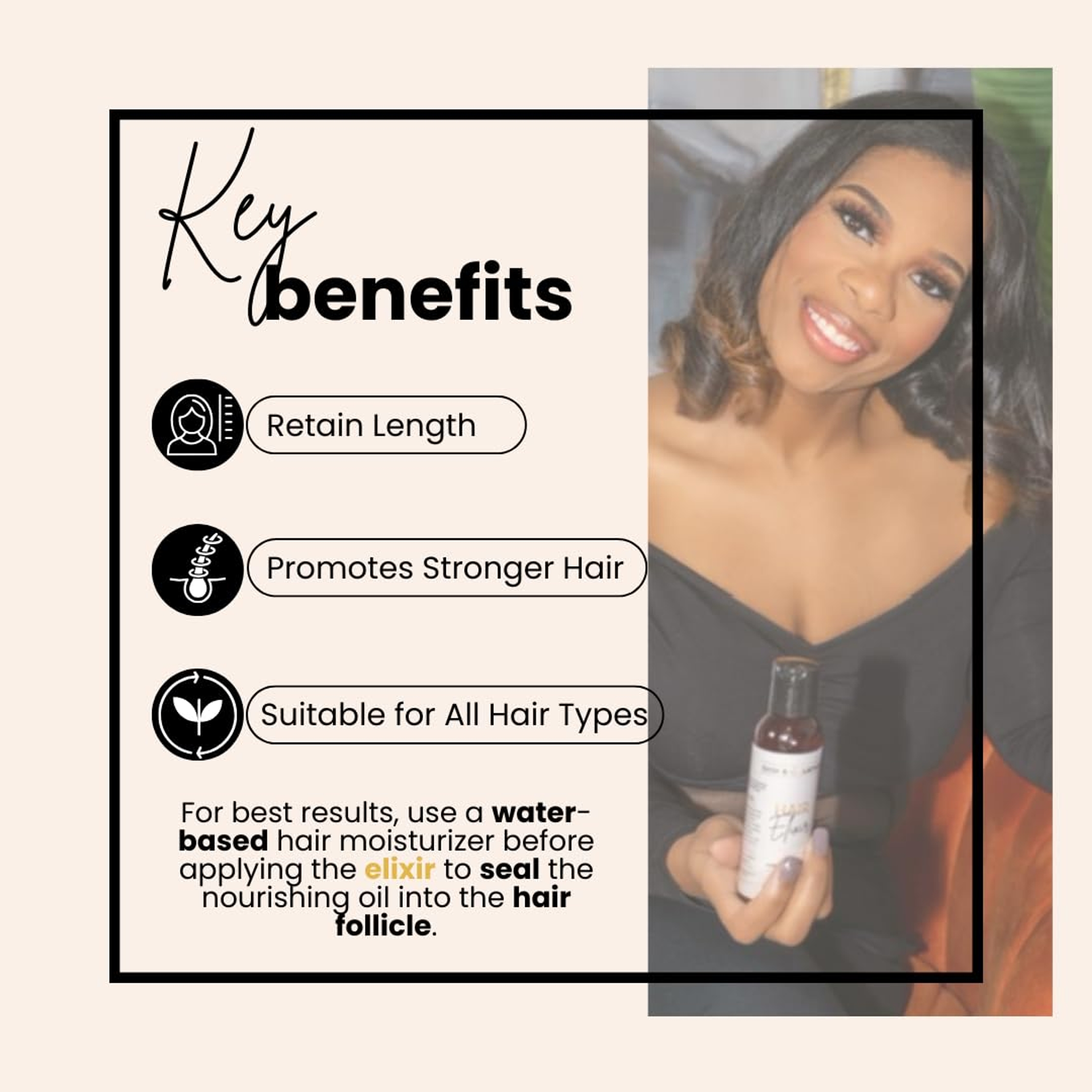 Bask & Lather Elixir Hair Strengthening Oil 4 fl.oz - with Jamaican Black Castor Oil for Hair Growth & Shine 3