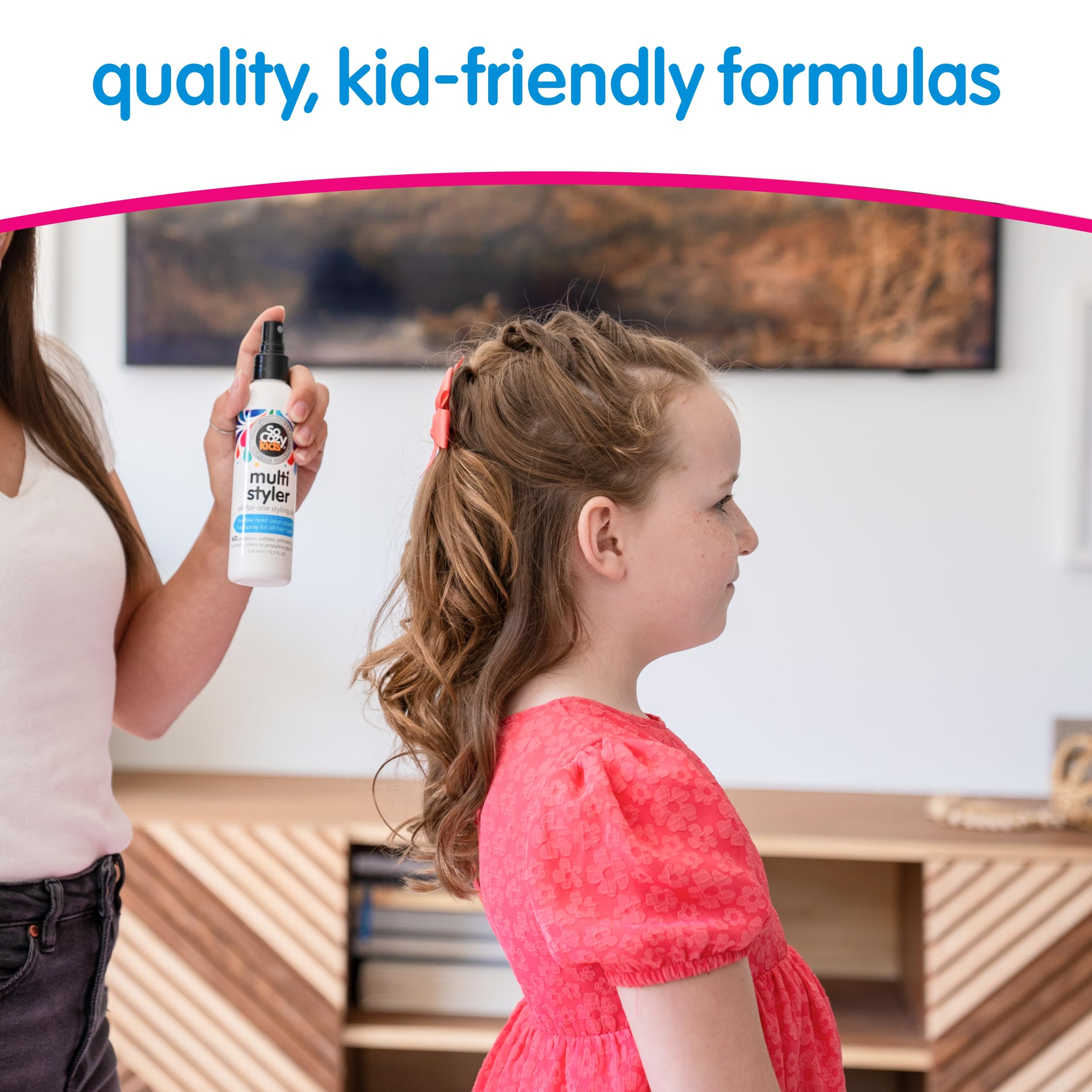 SoCozy Multi Styler 5.2 fl.oz - Styling Hair Spray for Kids, Safe for Everyday Use 4