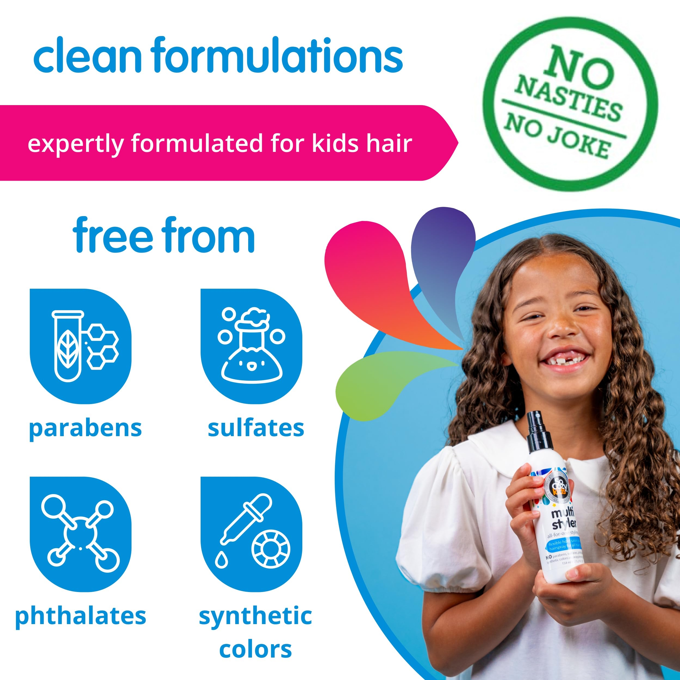 SoCozy Multi Styler 5.2 fl.oz - Styling Hair Spray for Kids, Safe for Everyday Use 6