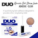 Ardell DUO Quick-Set Striplash Adhesive, Clear, 0.18 oz - Fast-Drying Waterproof Eyelash Glue with Long-Lasting Hold 3