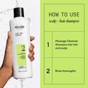 Nioxin System 2 Shampoo 10.1 fl.oz - Cleanse & Boost Density for Natural Hair with Progressed Thinning 6