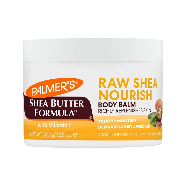 Palmer's Raw Shea Nourish Body Balm 7.25 oz - 48H Moisture, Soothing & Nourishing Body Moisturizer for Rough Skin