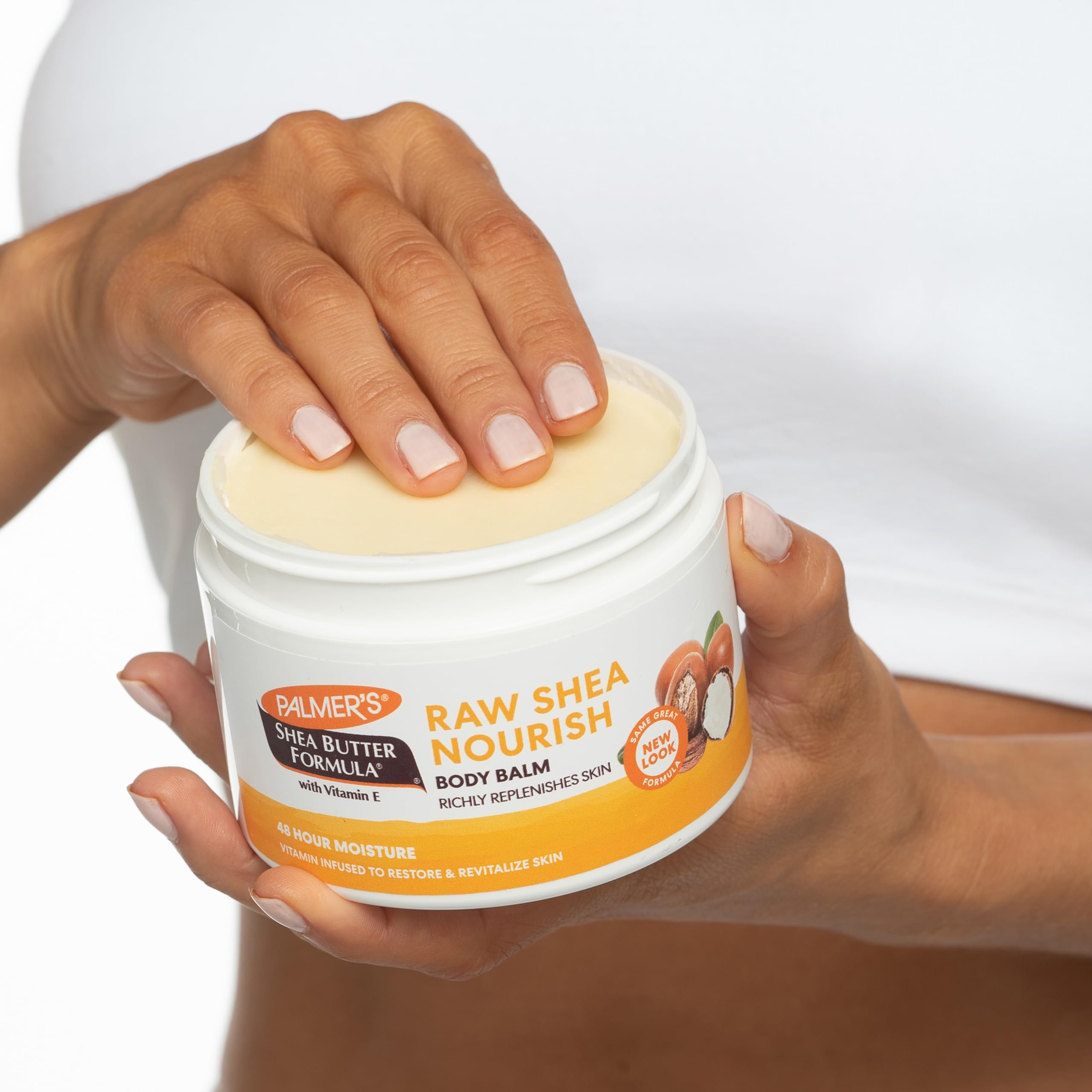 Palmer's Raw Shea Nourish Body Balm 7.25 oz - 48H Moisture, Soothing & Nourishing Body Moisturizer for Rough Skin 5