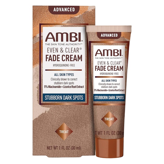 Ambi Even & Clear Advanced Fade Cream 1 fl.oz - Hydroquinone-Free, Stubborn Dark Spot Corrector