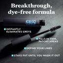 Just For Men 1-Day Beard & Brow Color, Black, 0.3 oz - Temporarily Covers Grays, Fills-In Patchy Areas 4