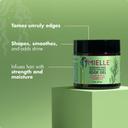 Mielle Rosemary Mint Hair Strengthening Edge Gel 2 oz - Strong Hold Hair Control Gel Infused with Biotin 3