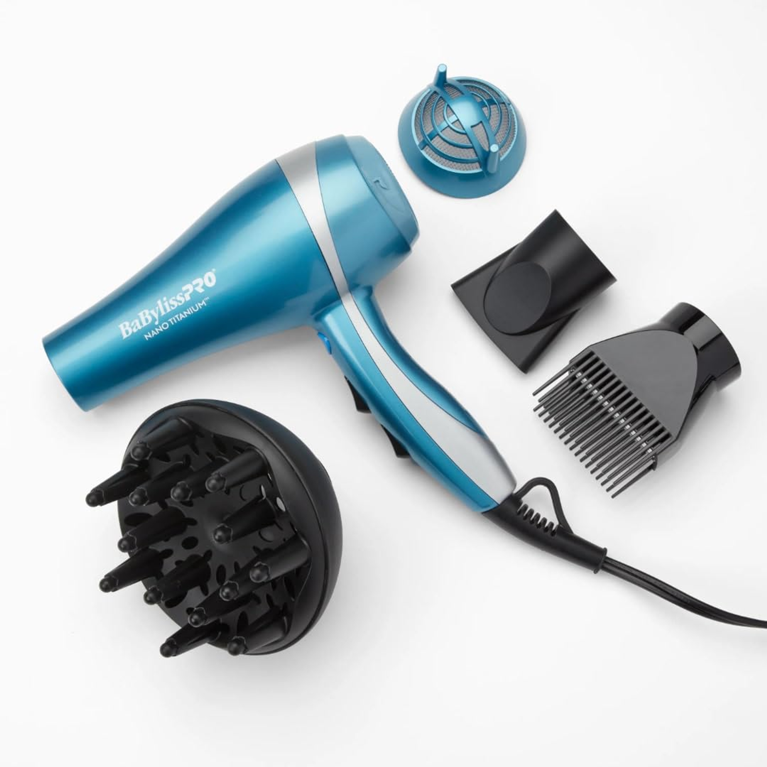 BaBylissPRO Nano Titanium Dryer 1 Count -  2000 Watt Blow Dryer with Concentrator Nozzle 9