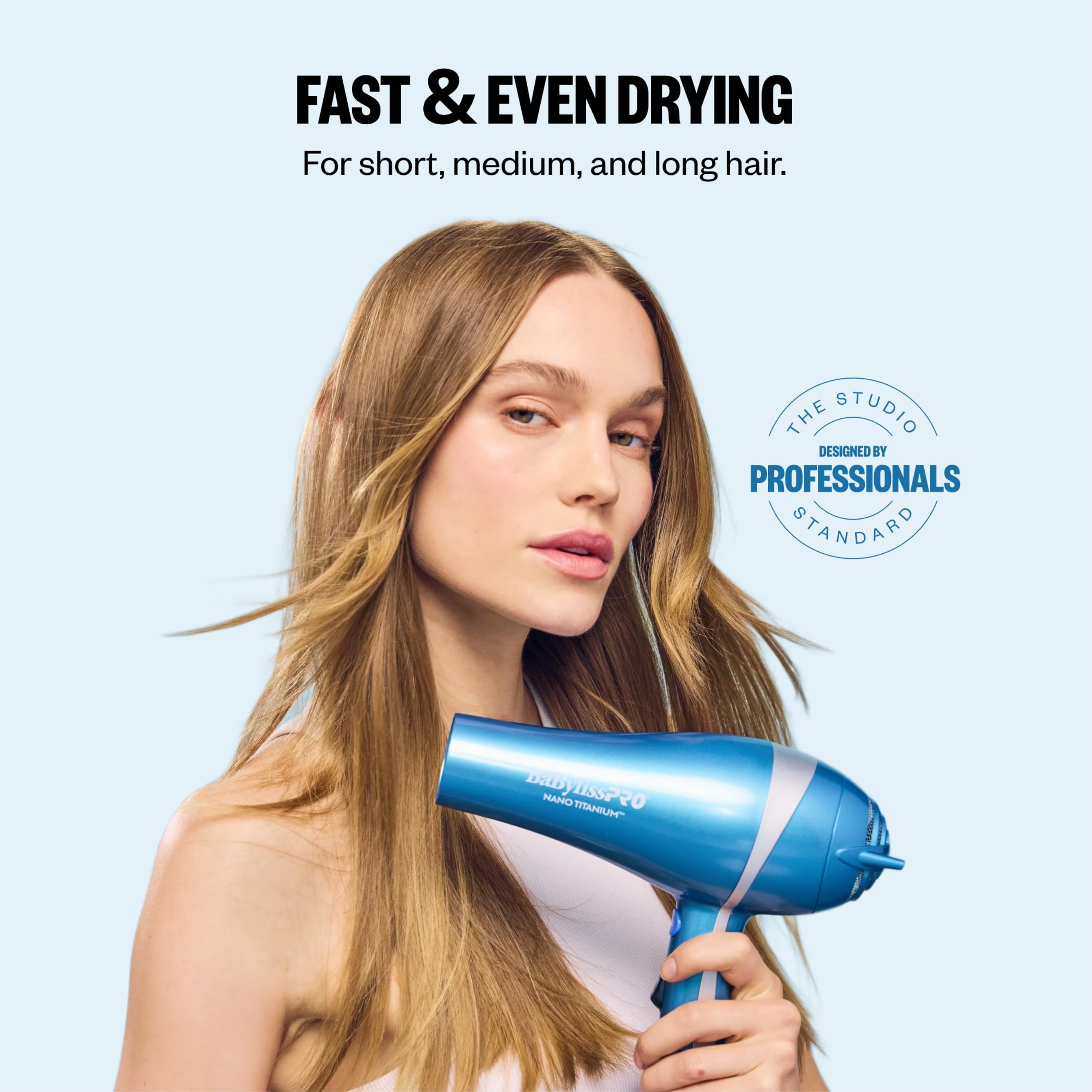 BaBylissPRO Nano Titanium Dryer 1 Count -  2000 Watt Blow Dryer with Concentrator Nozzle 2