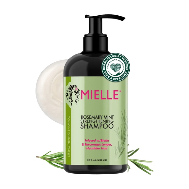 Mielle Rosemary Mint Strengthening Shampoo 12 fl.oz - Moisturizing Shampoo Gently Cleanses, Repairs & Protects Hair