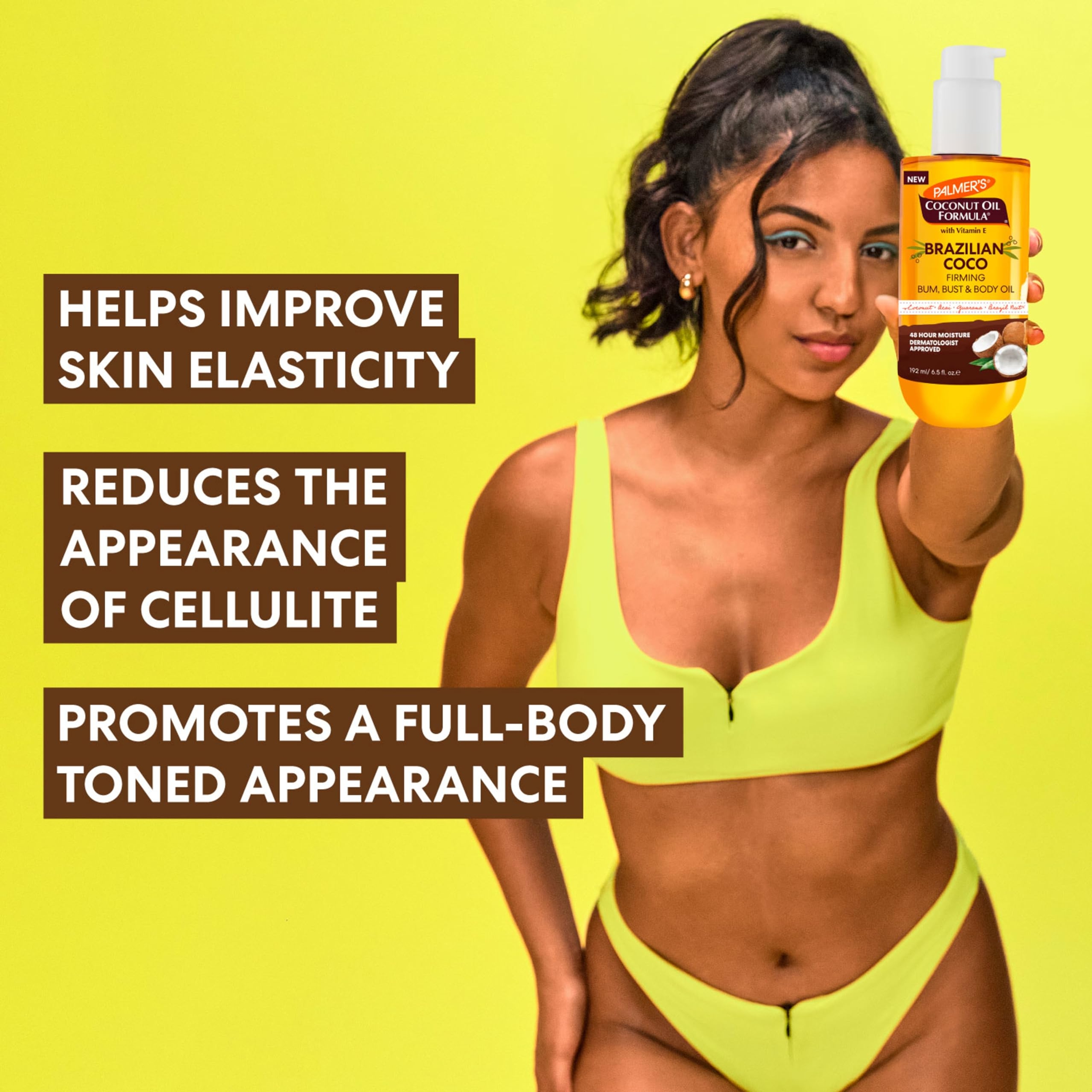 Palmer's Brazilian Coco Firming Bum, Bust & Body Oil 6.5 fl.oz - Helps Tighten & Firm Skin, Provides 48H Moisture 4