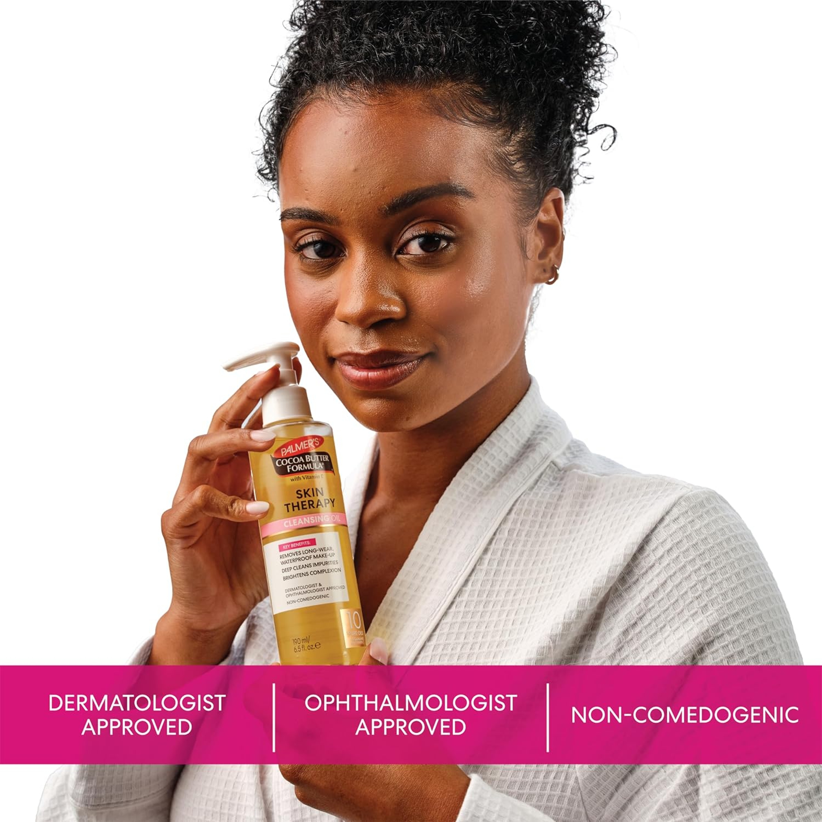 Palmer's Skin Therapy Cleansing Oil 6.5 fl.oz - Deeply Removes Long-Wear & Waterproof Makeup 6