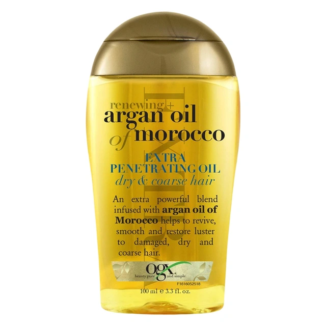 OGX Argan Oil of Morocco Extra Penetrating Oil 3.3 fl.oz - Extra Strength Penetrating Serum Treatment for Dry, Coarse Hair