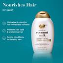 OGX Coconut Milk Conditioner 13 fl.oz - Hydrating & Restoring, Moisturizes for Soft Hair After First Use 3