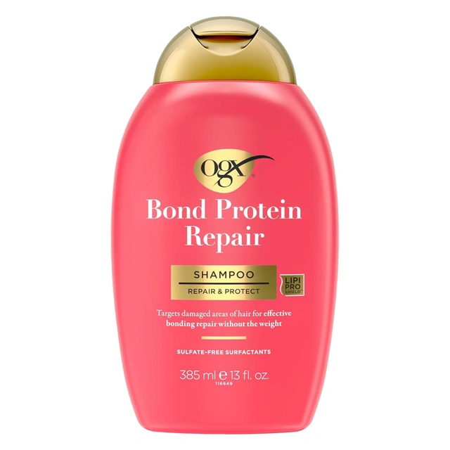 OGX Bond Protein Repair Shampoo 13 fl.oz - Repair & Protect, Lightweight Hair Wash Cleanses & Targets Damaged Hair Areas