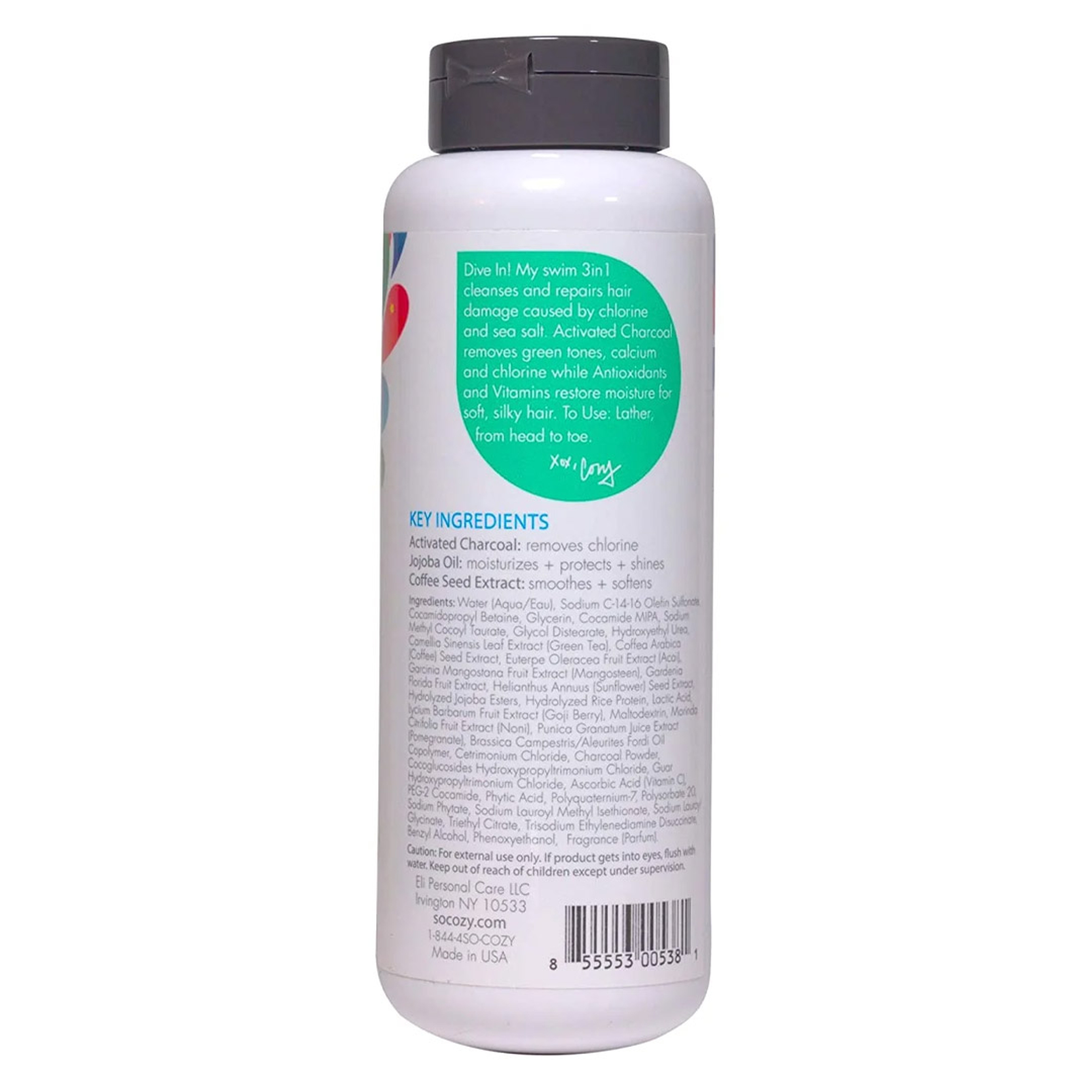 SoCozy Swim 3-in-1 Shampoo, Conditioner & Body Wash 10.5 fl.oz - Gentle Combo Hair & Body Cleanser for Swimmers 9