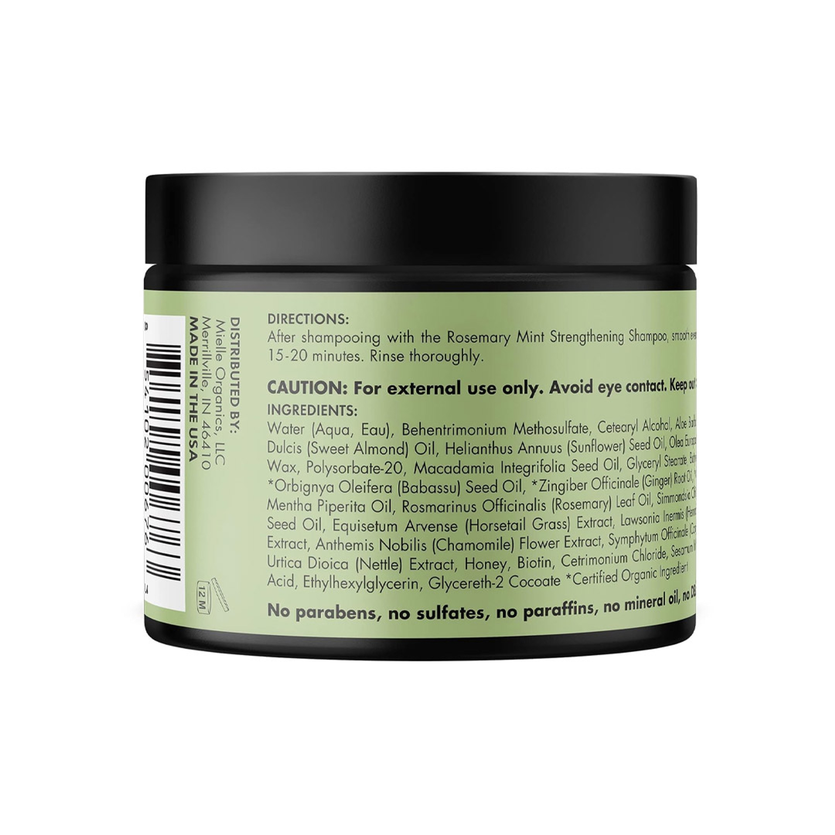 Mielle Rosemary Mint Strengthening Hair Masque 12 oz - Deep Moisture Treatment with Biotin, Encourages Longer, Healthier Hair 8