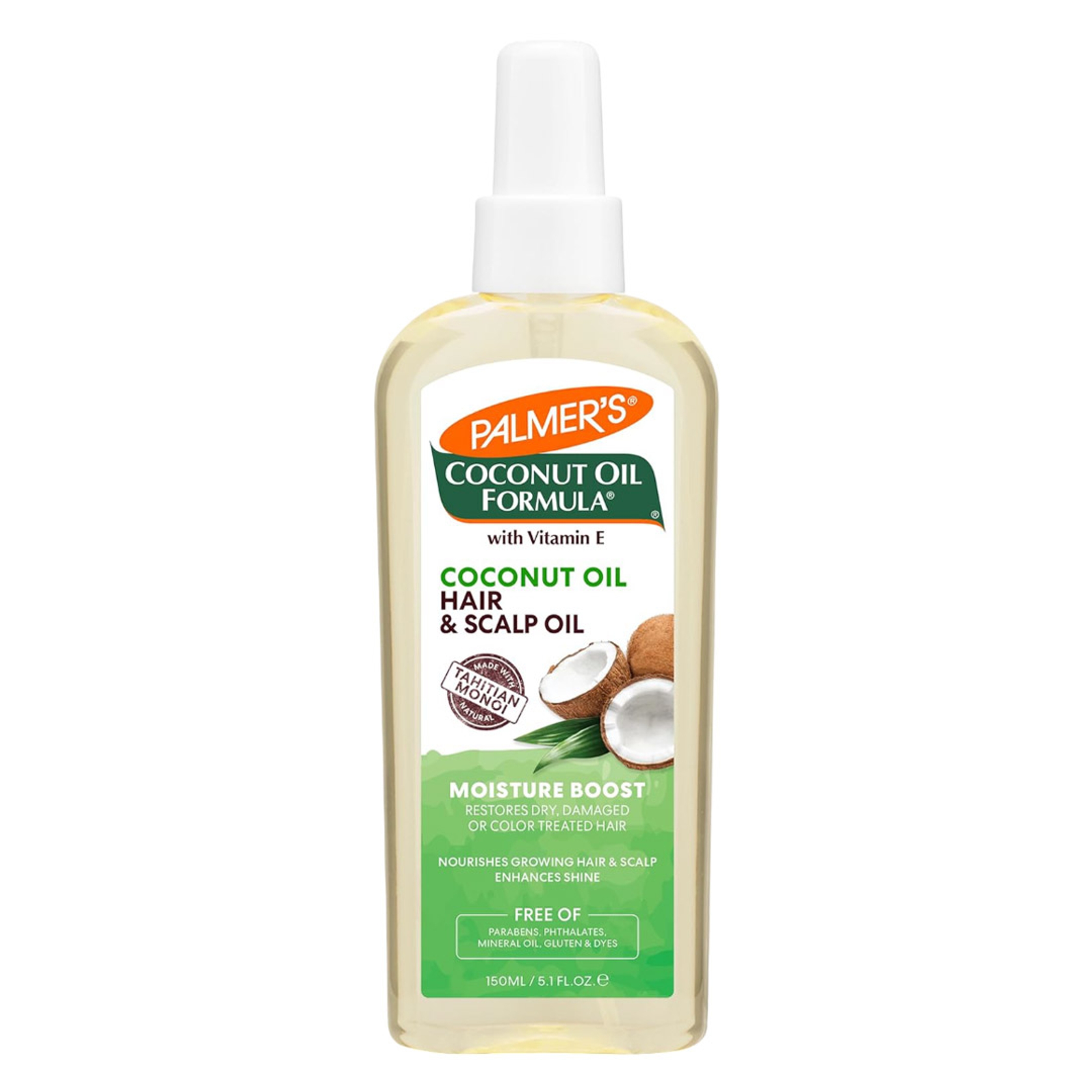 Palmer's Moisture Boost Hair & Scalp Oil 5.1 fl.oz - Coconut Oil Formula Restores Dry, Damaged or Color-Treated Hair 1