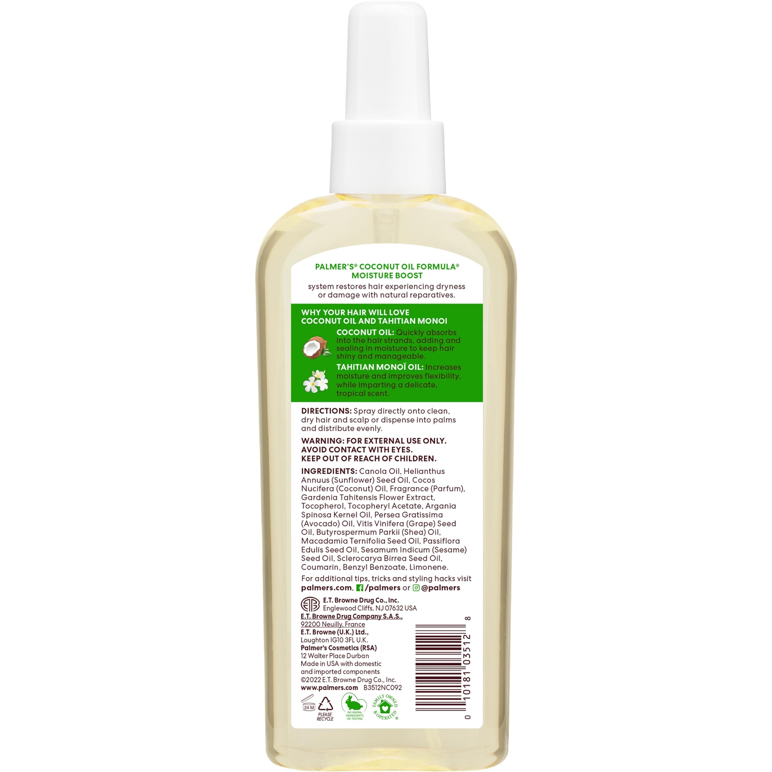 Palmer's Moisture Boost Hair & Scalp Oil 5.1 fl.oz - Coconut Oil Formula Restores Dry, Damaged or Color-Treated Hair 10