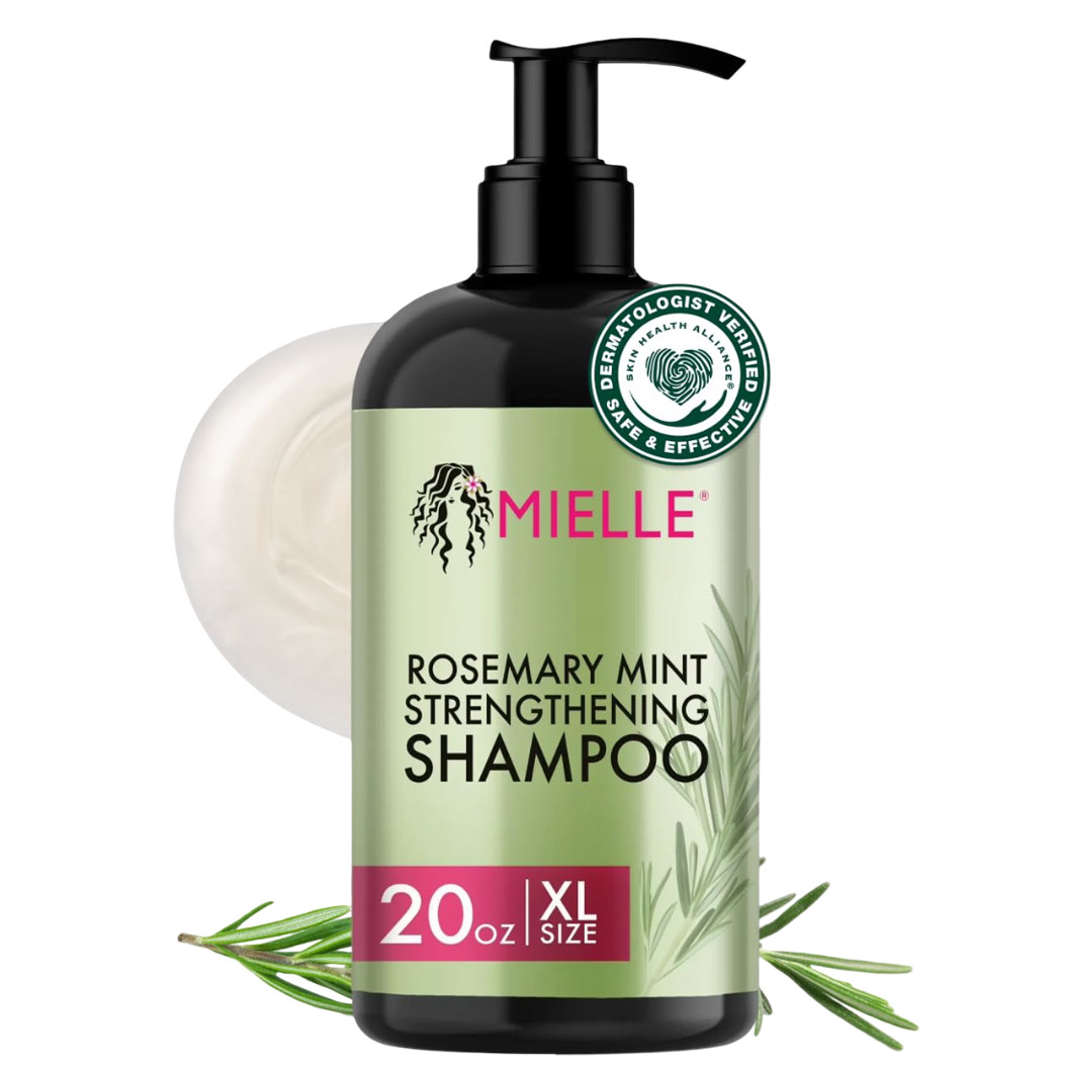 Mielle Rosemary Mint Strengthening Shampoo 20 fl.oz - Moisturizing Shampoo Gently Cleanses, Repairs & Protects Hair 1