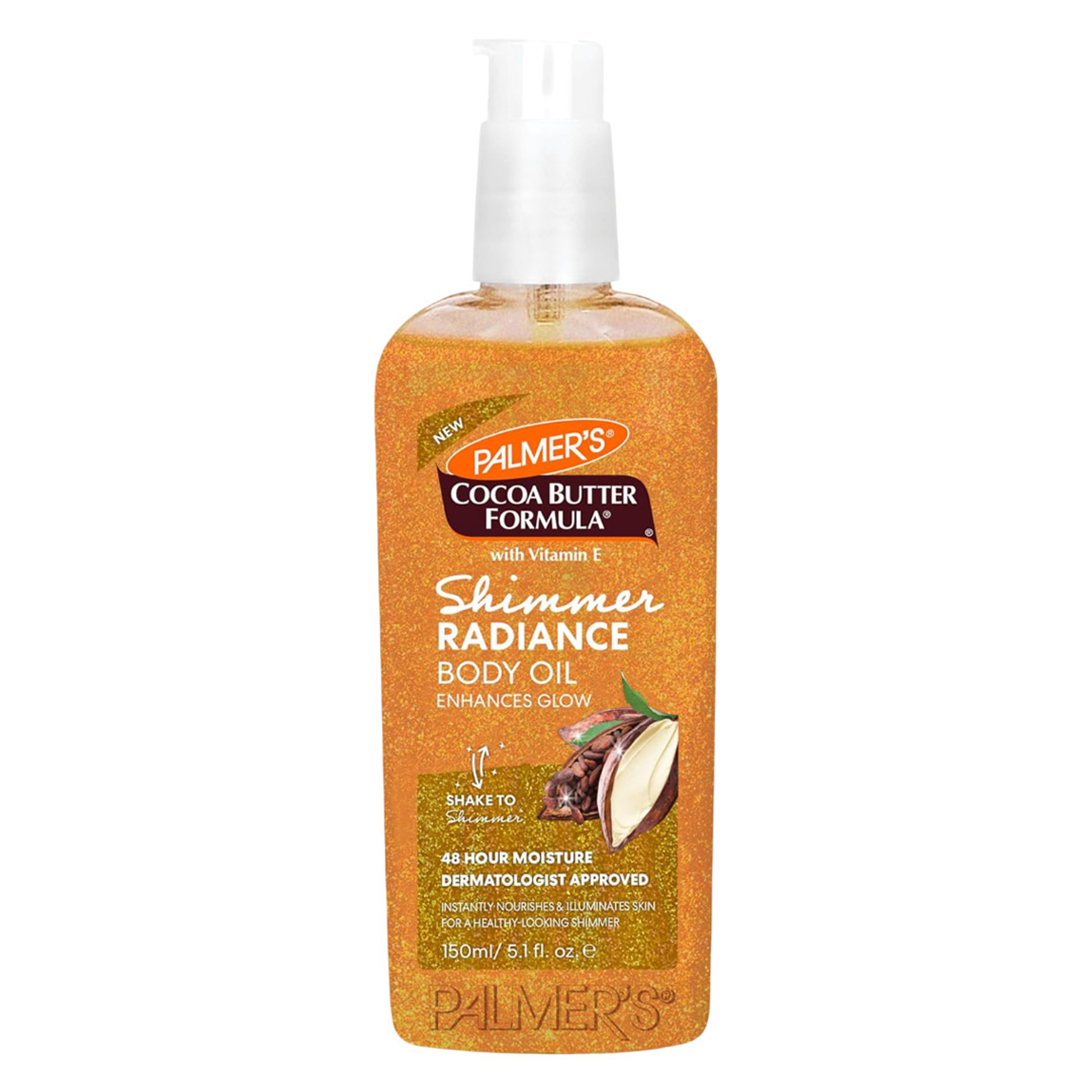 Palmer's Shimmer Radiance Body Oil 5.1 fl.oz - Hydrating Radiance Oil for Glowing Skin, Enhances Dark Tones & Tans 1