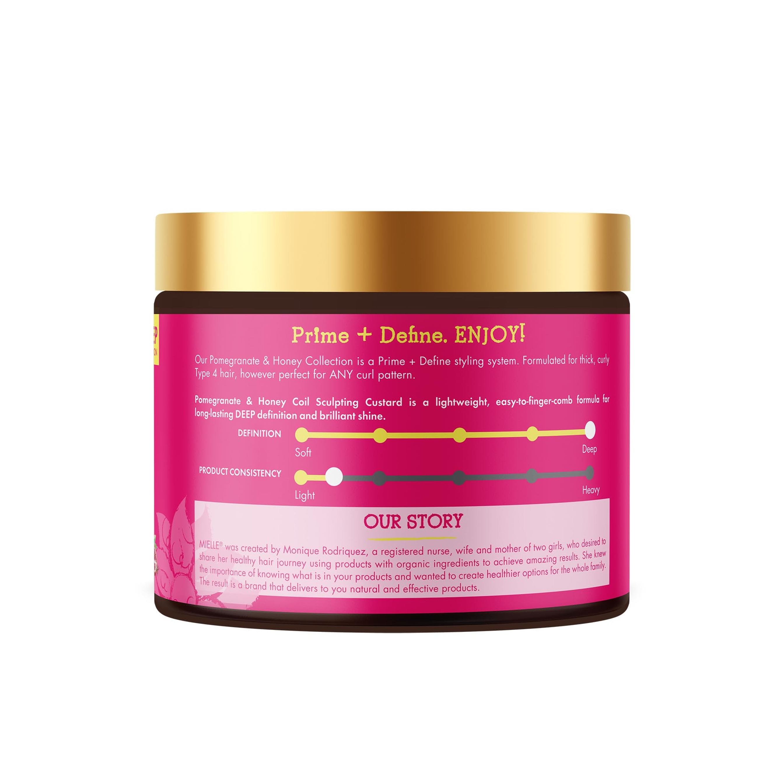 Mielle Pomegranate & Honey Coil Sculpting Custard 12 oz - Formulated For Thick, Curly, Type 4 Hair 8