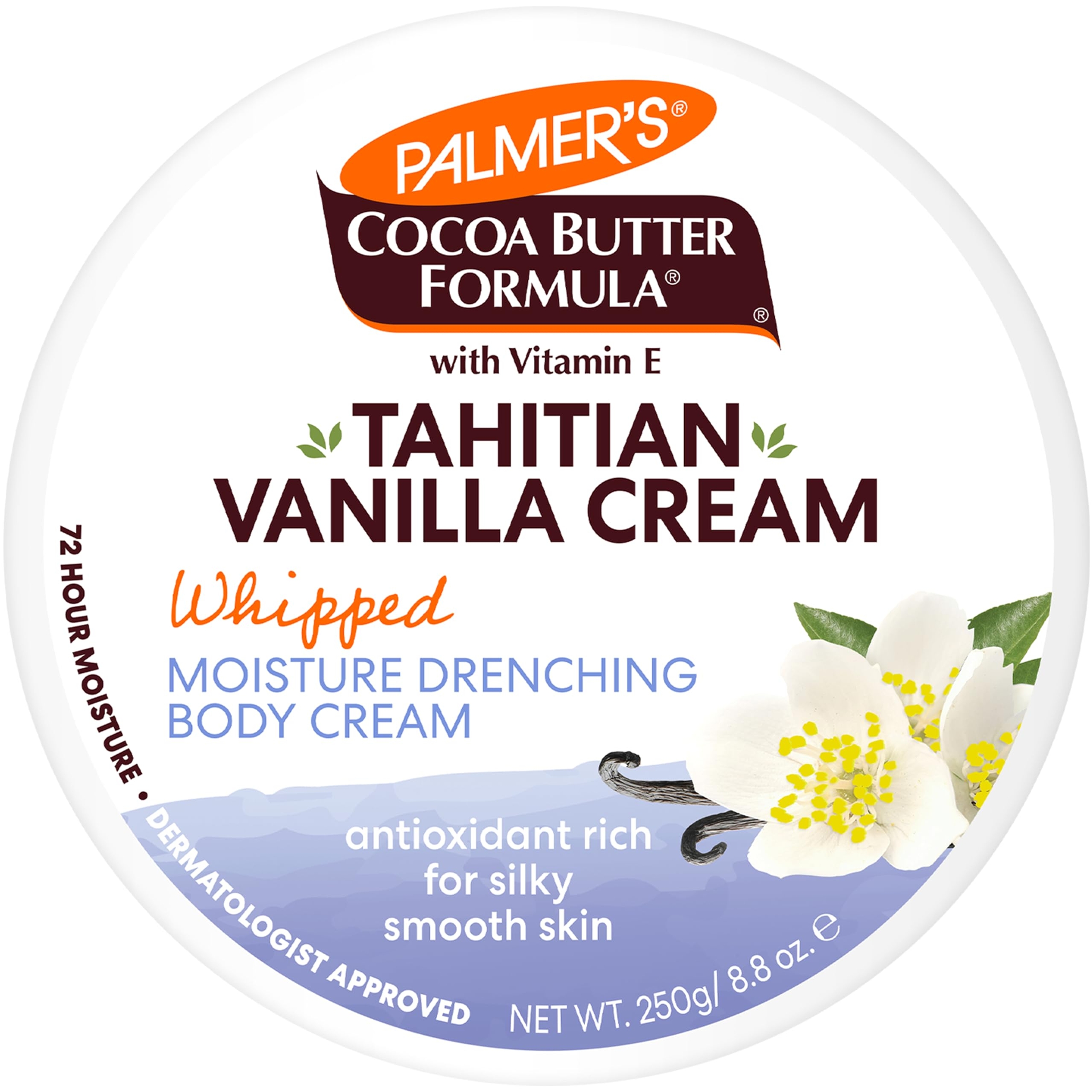 Palmer's Tahitian Vanilla Moisture Drenching Whipped Body Cream 8.8 oz - 72H Hydration for Soft, Silky Skin 9