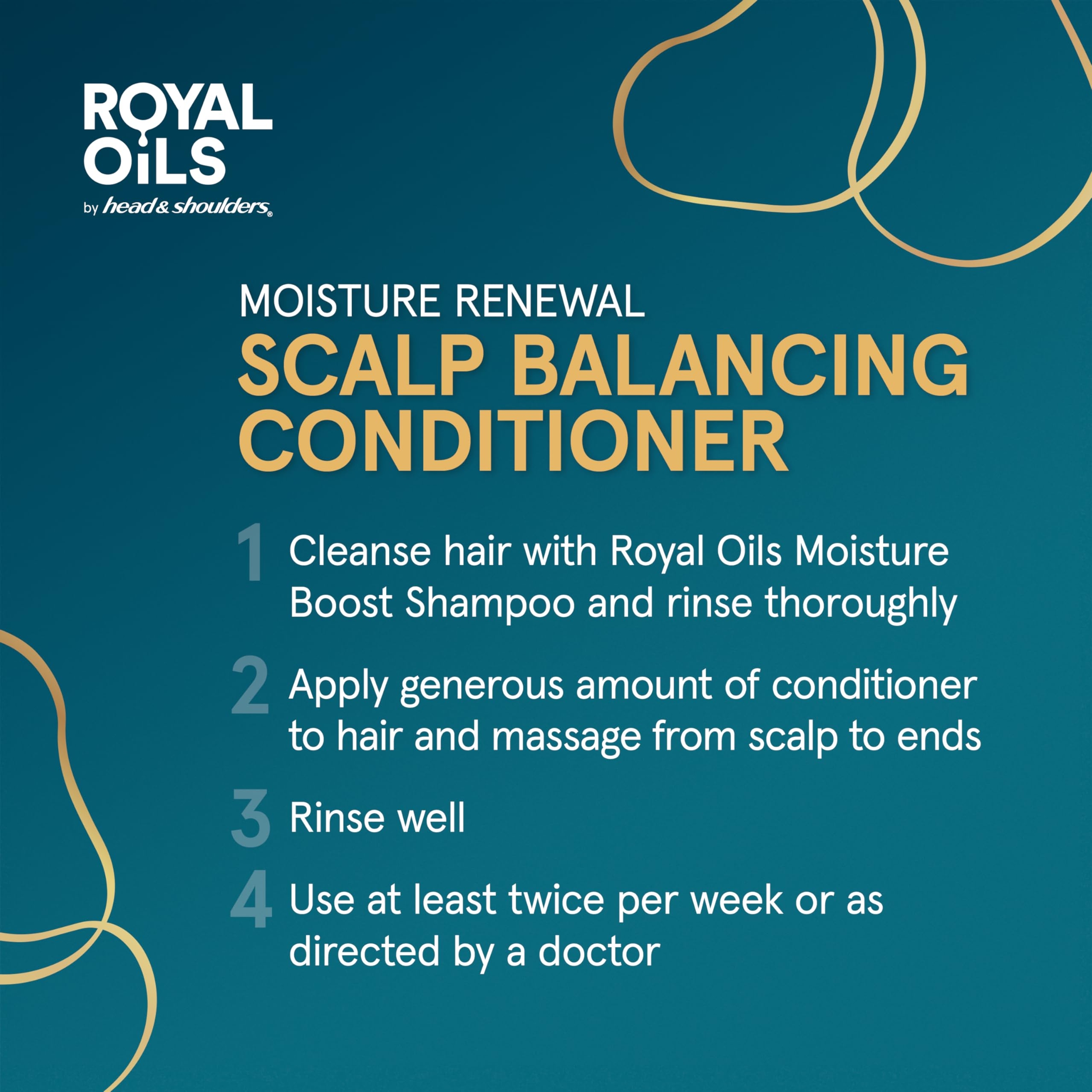Head & Shoulders Royal Oils Moisturizing Hair Conditioner 13.5 fl.oz - Anti-Dandruff Scalp Care with Coconut Oil 4