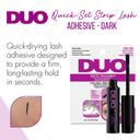 Ardell DUO Quick-Set Striplash Adhesive, Dark Tone, 0.18 oz - Fast-Drying Waterproof Eyelash Glue with Long-Lasting Hold 2