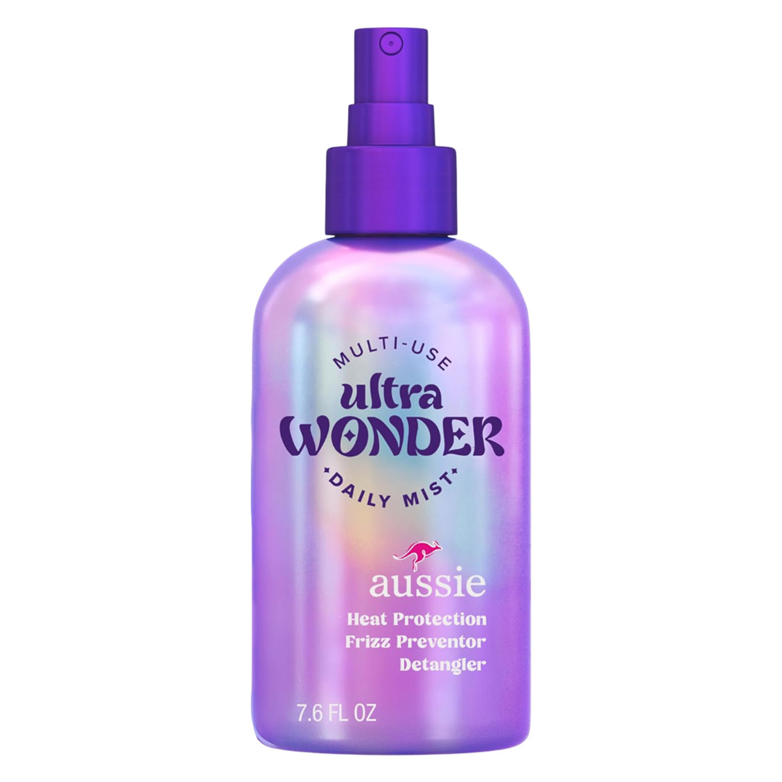 Aussie Ultra Wonder Daily Mist 7.6 fl.oz - Lightweight Multi-Use Detangler for All Hair Types & Curls 1