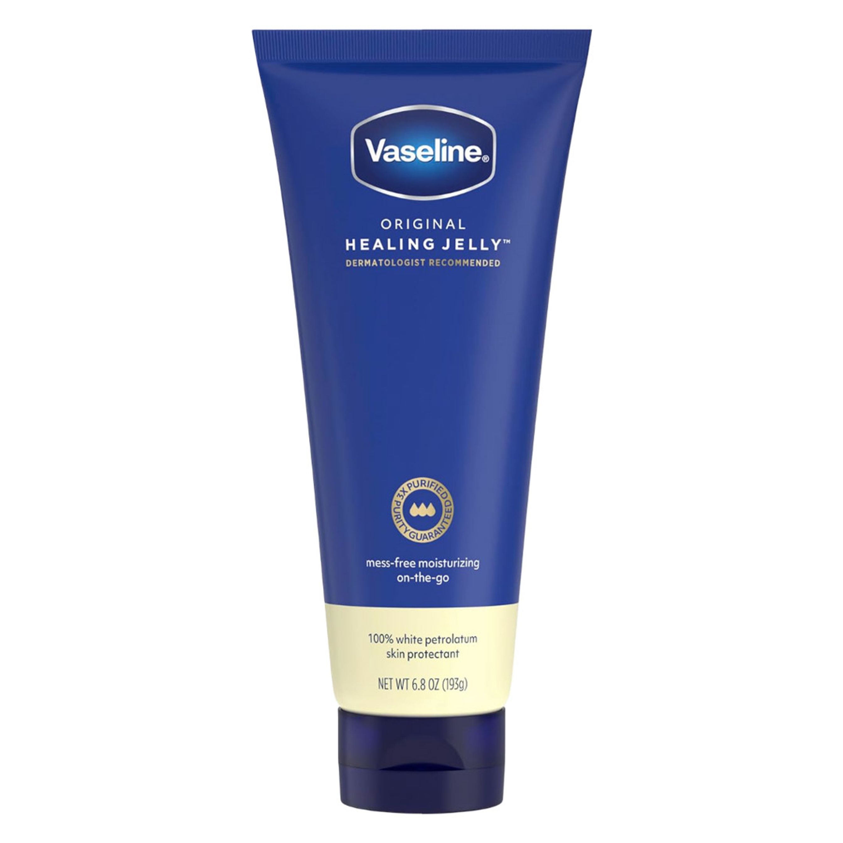 Vaseline Original Healing Jelly Tube 6.8 oz - Petroleum Skin Protectant for Cracked & Dry Skin, Fragrance-Free 1