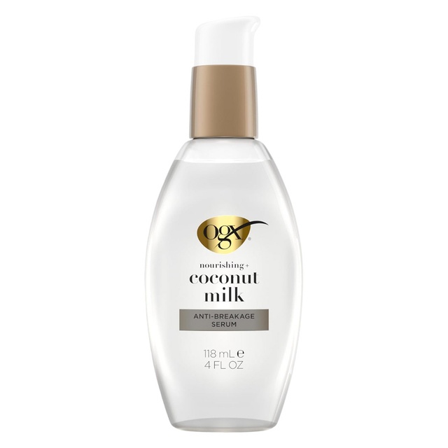 OGX Coconut Milk Anti-Breakage Serum 4 fl.oz - Strengthen & Hydrate Hair for All Hair Types & Textures — Out of stock