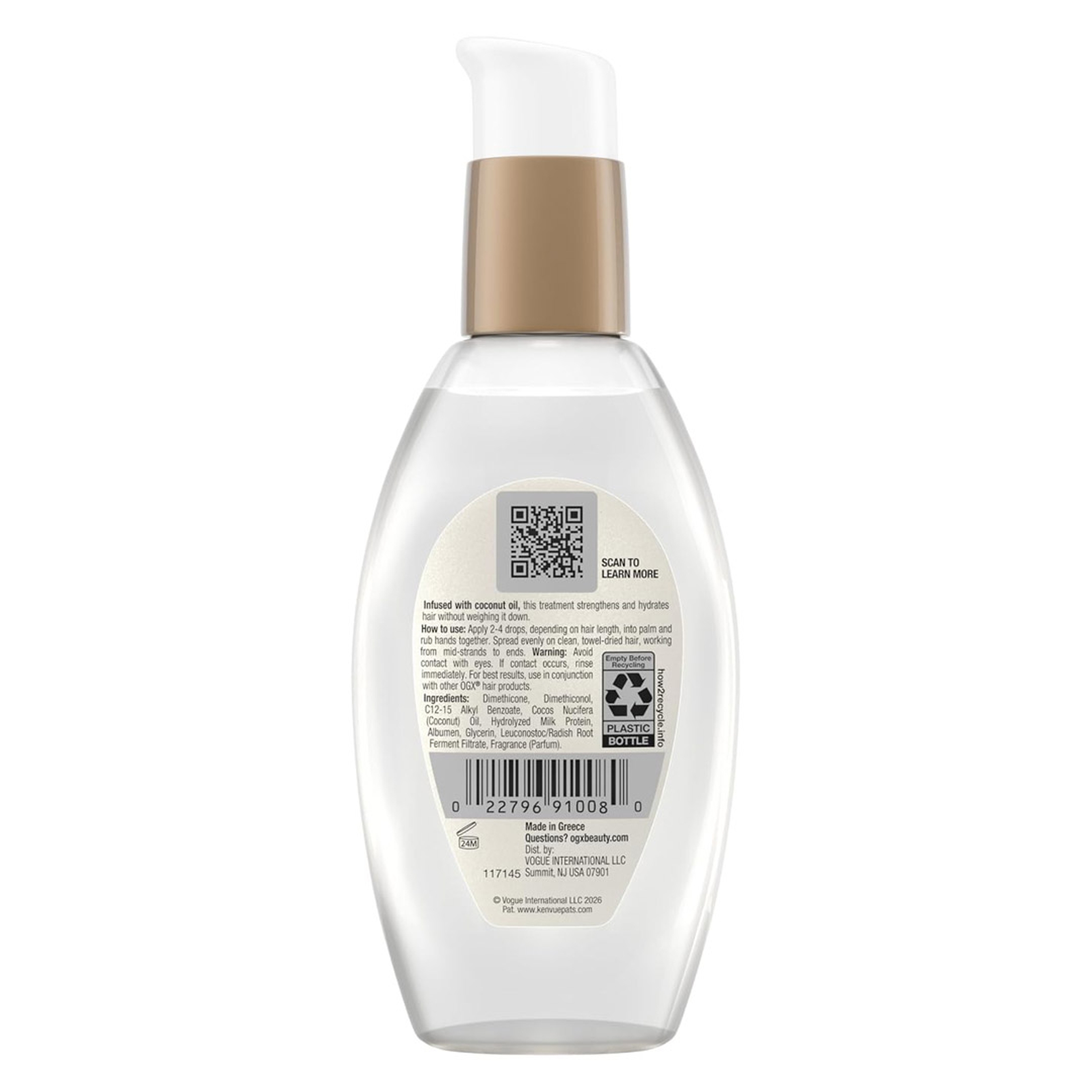 OGX Coconut Milk Anti-Breakage Serum 4 fl.oz - Strengthen & Hydrate Hair for All Hair Types & Textures 6