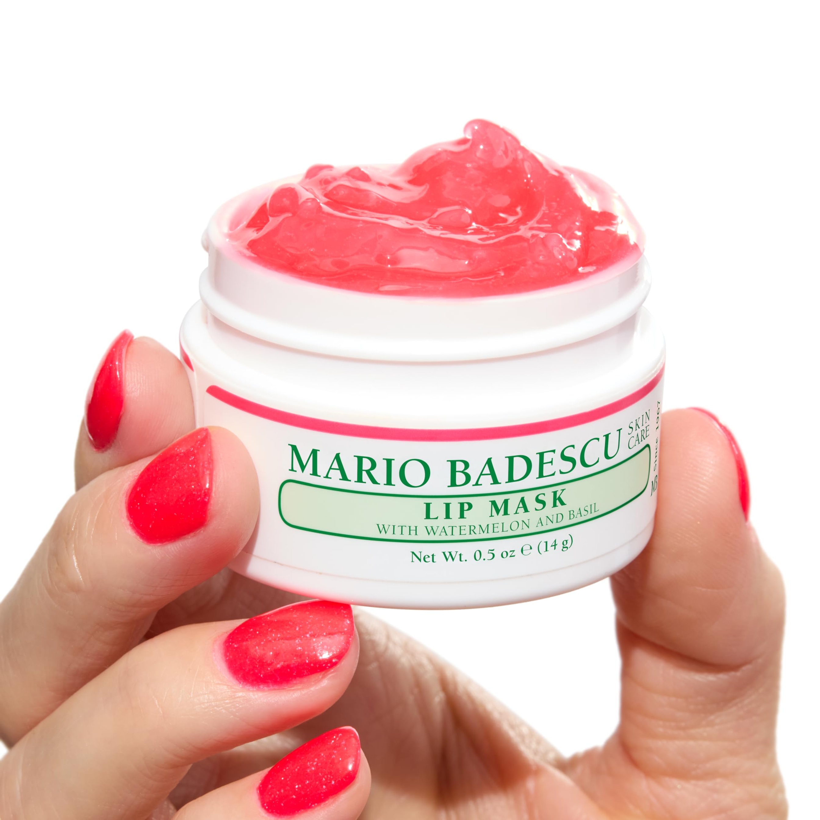 Mario Badescu Lip Mask, Watermelon & Basil, 0.5 oz - Overnight Lip Treatment with Coconut Oil & Hydrating Shea Butter 4