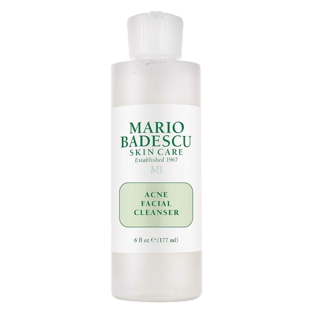 Mario Badescu Acne Facial Cleanser 6 fl.oz - Oil-Free Face Wash with Salicylic Acid & Aloe Vera for Combination & Oily Skin