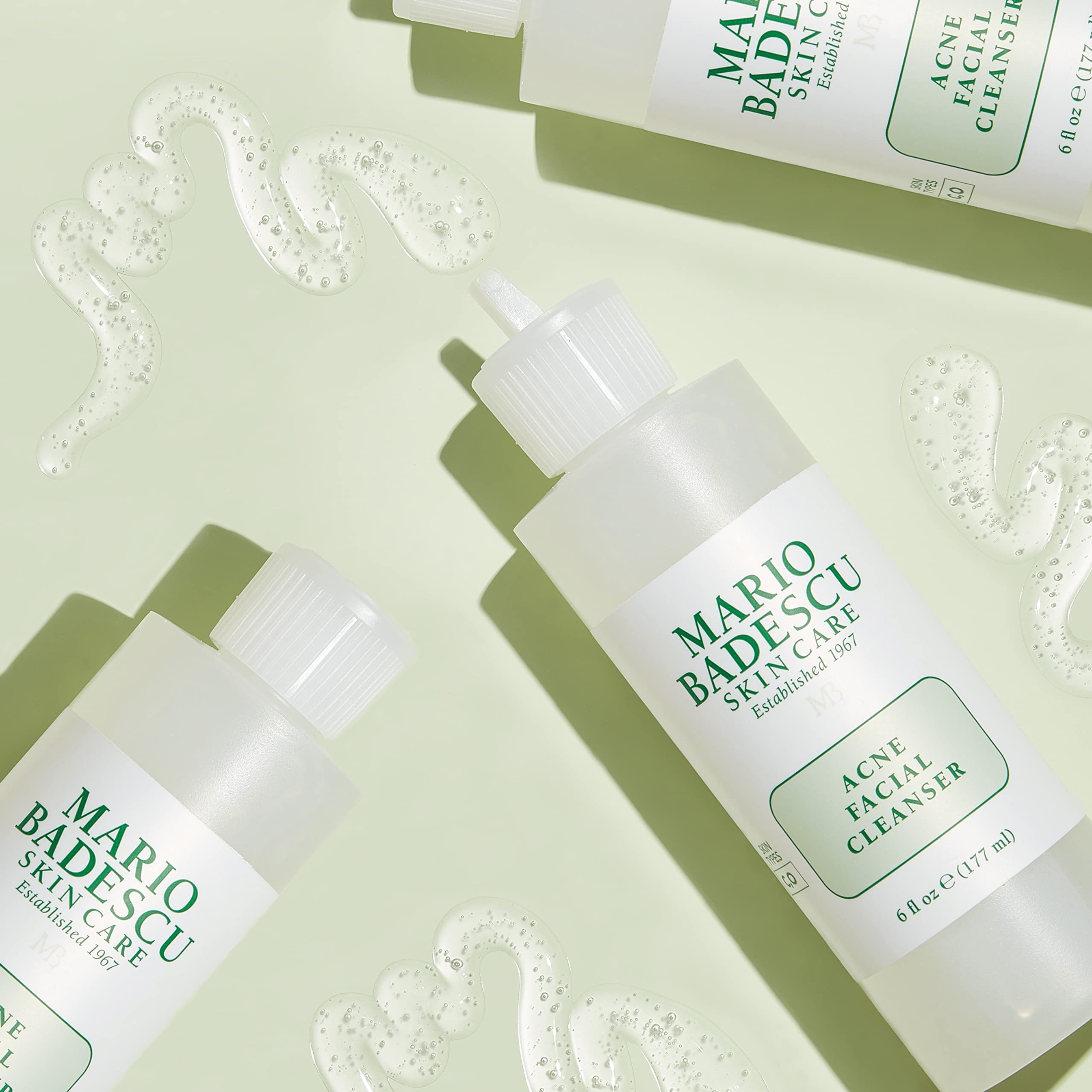 Mario Badescu Acne Facial Cleanser 6 fl.oz - Oil-Free Face Wash with Salicylic Acid & Aloe Vera for Combination & Oily Skin 9