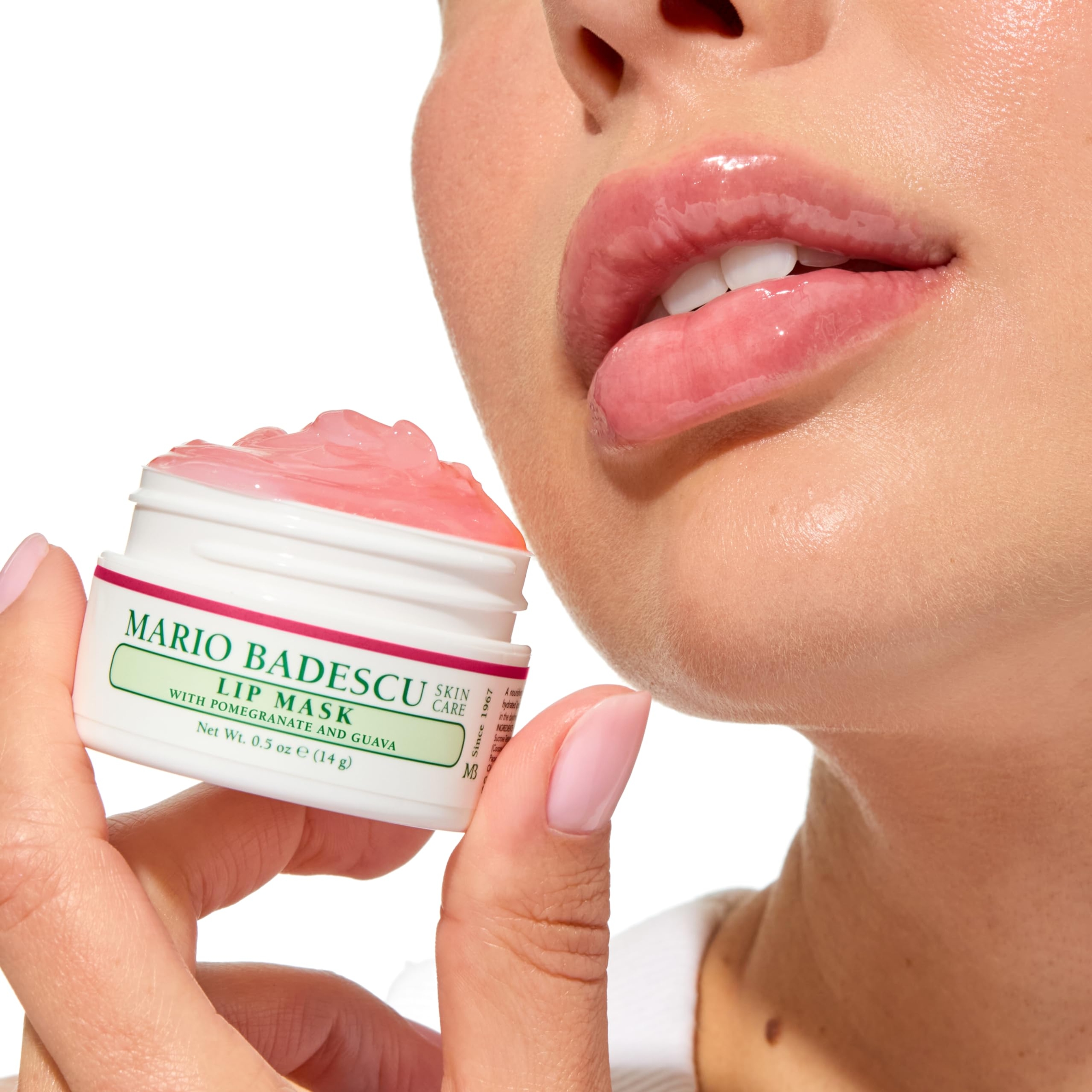 Mario Badescu Lip Mask, Pomegranate & Guava, 0.5 oz - Overnight Lip Treatment with Coconut Oil & Hydrating Shea Butter 3