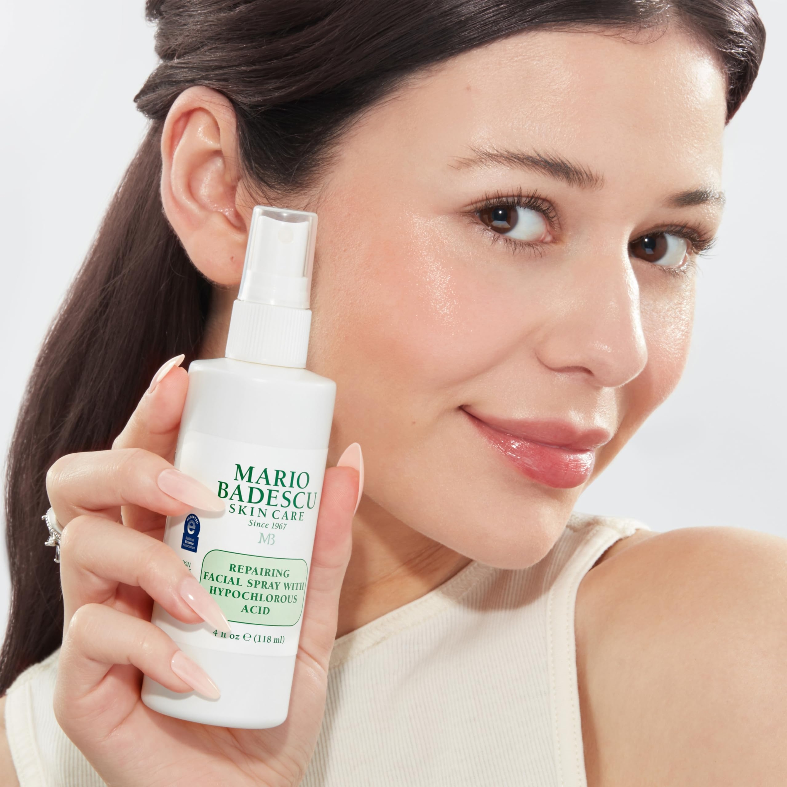Mario Badescu Repairing Facial Spray with Hypochlorous Acid 4 fl.oz - Soothes & Hydrates Irritated Skin, Reduces Redness 6