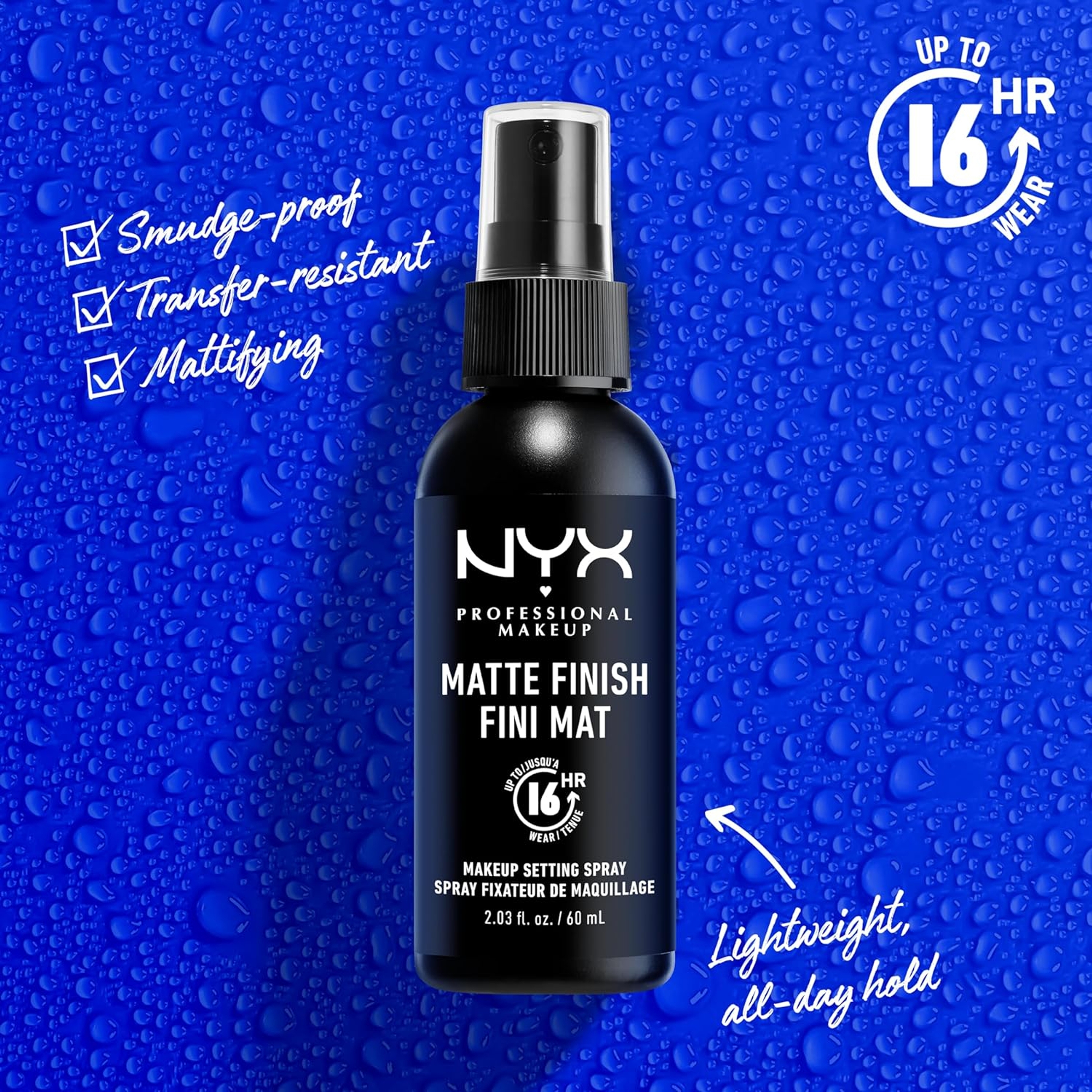 NYX Professional Makeup Makeup Setting Spray 2.03 fl.oz (Pack of 3) - Matte Finish, Long-Lasting Face Mist 4