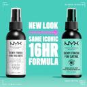 NYX Professional Makeup Dewy Finish Makeup Setting Spray 2.03 fl.oz (Pack of 3) - Long-Lasting Face Mist for Up to 16HR Wear 2