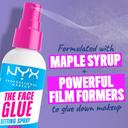 NYX Professional Makeup The Face Glue Setting Spray 2.03 fl.oz (Pack of 3) - Waterproof, Up to 24HR Makeup Lock & Shield 2