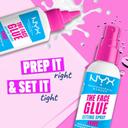 NYX Professional Makeup The Face Glue Setting Spray 2.03 fl.oz (Pack of 3) - Waterproof, Up to 24HR Makeup Lock & Shield 5