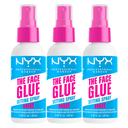 NYX Professional Makeup The Face Glue Setting Spray 2.03 fl.oz (Pack of 3) - Waterproof, Up to 24HR Makeup Lock & Shield 1