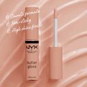 NYX Professional Makeup Butter Gloss Lip Gloss, Madeleine, 0.27 fl.oz (Pack of 3) - Non-Sticky & Shiny Vegan Lip Makeup 2