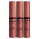 NYX Professional Makeup Butter Gloss Lip Gloss, Praline, 0.27 fl.oz (Pack of 3) - Non-Sticky & Shiny Vegan Lip Makeup 1