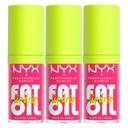 NYX Professional Makeup Fat Oil Lip Drip, Missed Call, 0.16 fl.oz (Pack of 3) - Moisturizing Lip Oil Gloss with Up to 12HR Hydration 1