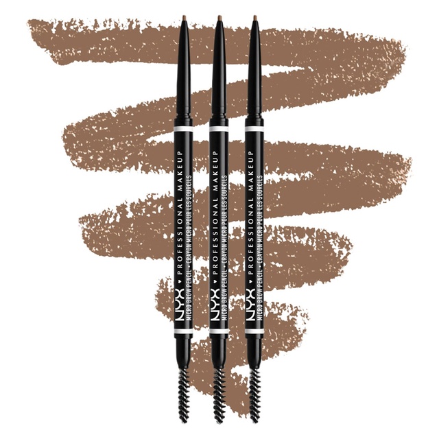 NYX Professional Makeup Micro Brow Pencil, Taupe, 1 Count (Pack of 3) - Precise Eyebrow Pencil
