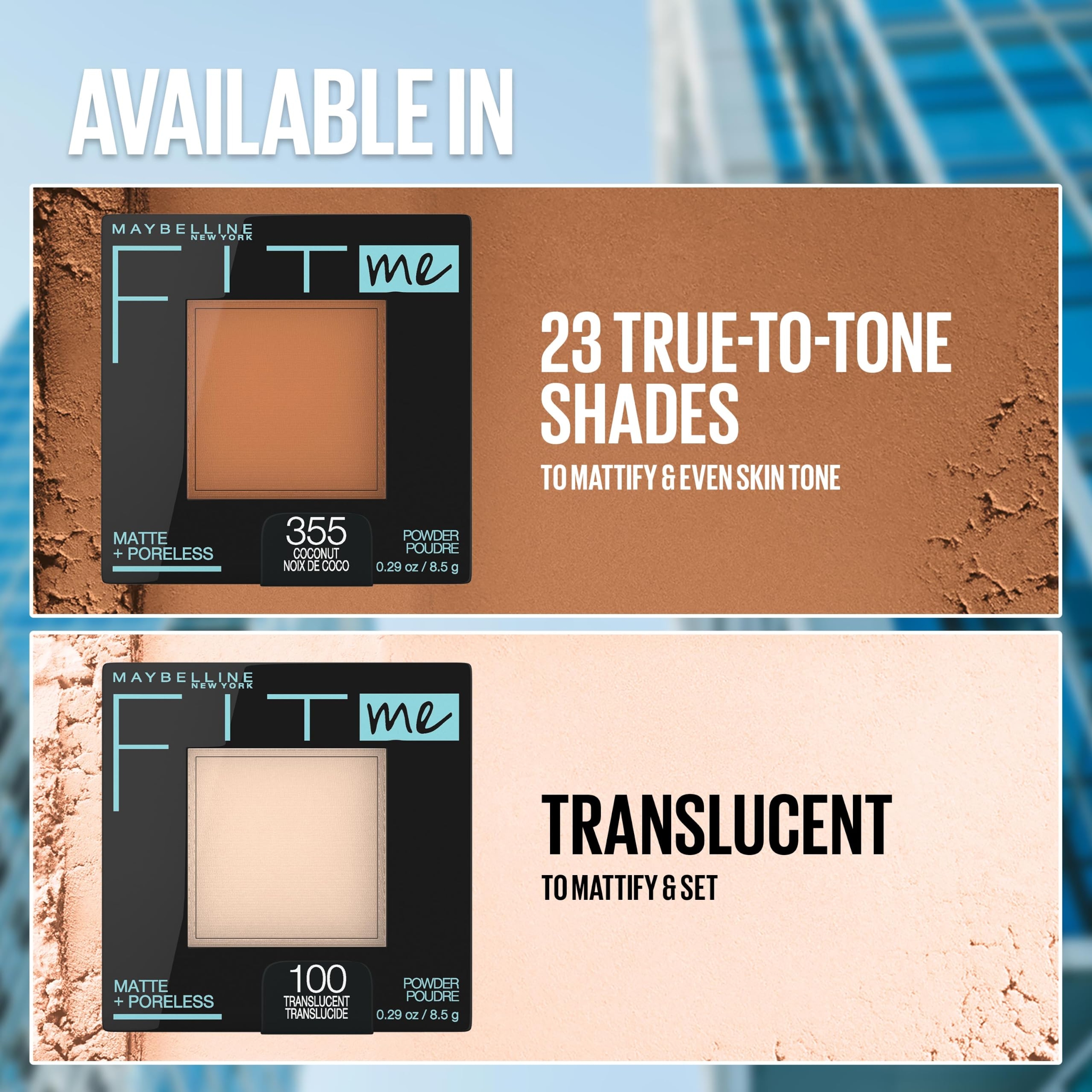 Maybelline Fit Me Matte + Poreless Powder Foundation, 220 Natural Beige, 0.29 oz - Pressed Powder & Setting Powder 7